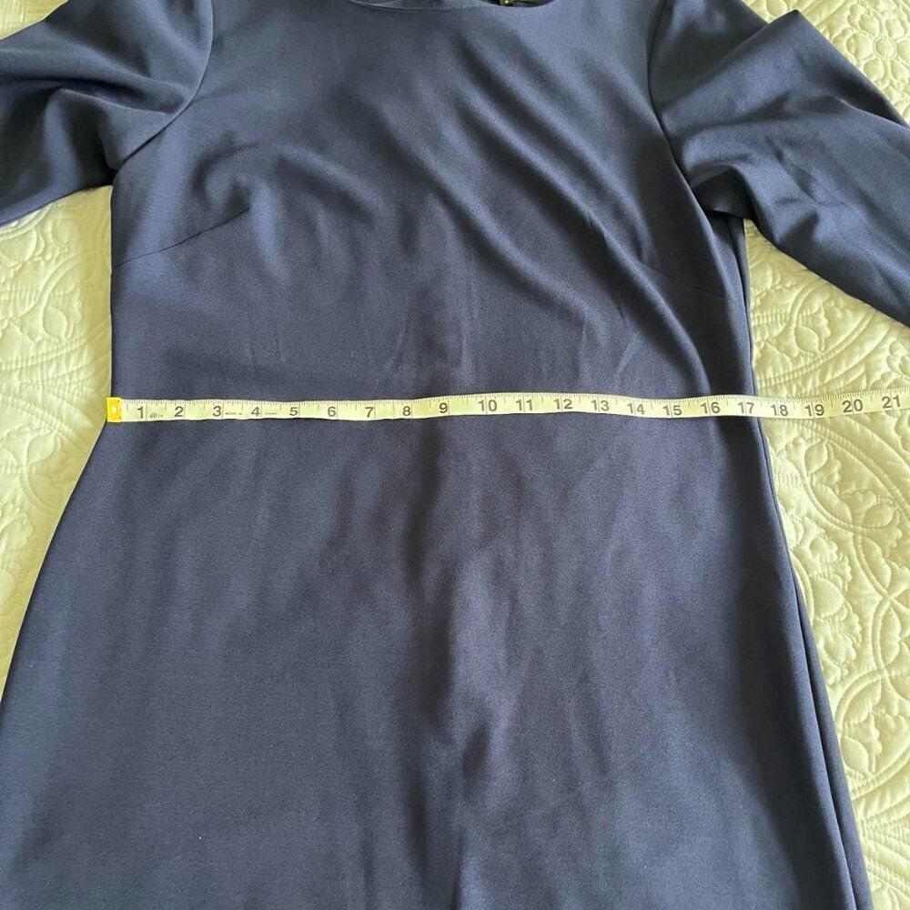 Laundry by Shelli Segal Navy Blue 3/4-sleeve Midi Dress 8 - Picture 13 of 15